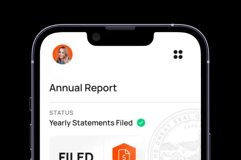 Annual report service phone screen