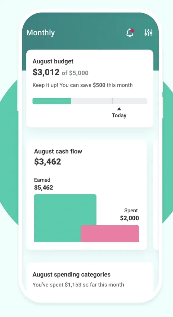 Mint mobile application screenshot
