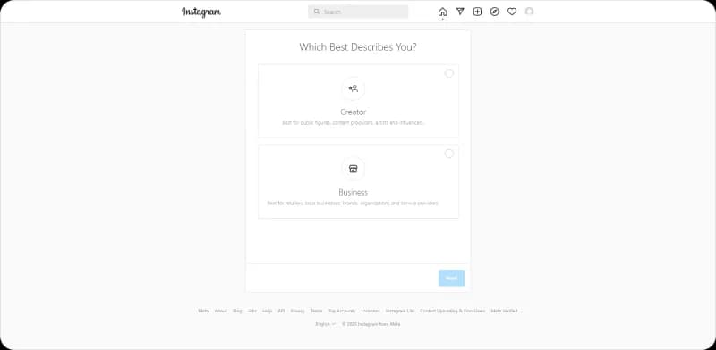 Img 6. How to set up an Instagram account