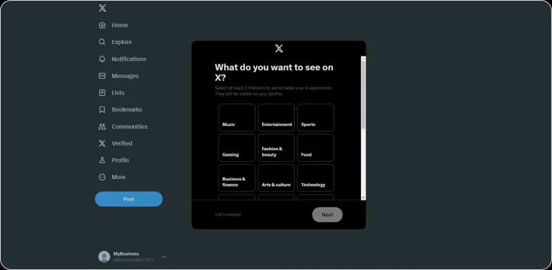 Img 9. How to set up an X (Twitter) account
