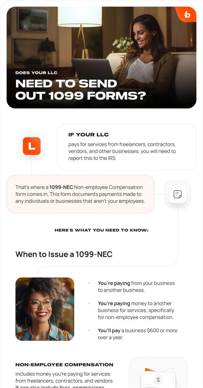 Guide on issuing 1099 forms for business payments.